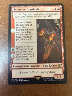 DDcards 🇨🇦 Mtg Magic The Gathering Final Fantasy Summon Bryhildr - Image 1