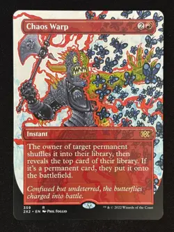 1x MTG Chaos Warp (Borderless) - Double Masters 2022 (2X2) #359 - Magic - Image 1
