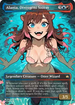 MTG - Alania, Divergent Storm - Fanart Borderless Style - EDH / Playtest - Image 1
