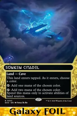 1x - Sunken Citadel - GALAXY FOIL BORDERLESS #41 - Stellar Sights - NM MTG - Image 1