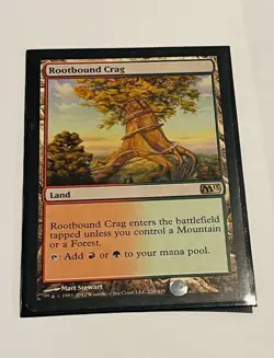 Magic the Gathering Rootbound Crag MTG 2013 M13 228/249 Nmt/MT - Image 3