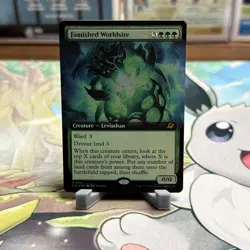 Famished Worldsire (Extended Art) 341 Foil MTG Edge of Eternities - Image 1