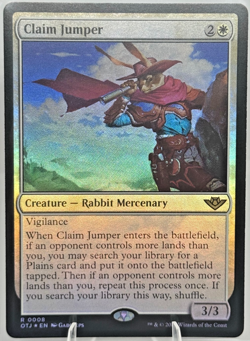 MTG Claim Jumper (FOIL) Outlaws of Thunder Junction OTJ #8 - Image 1