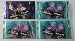 MTG Edge of Eternities 4 promo packs 1 foil and 3 regular magic - Image 1