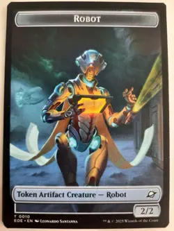 Lander Token #0005/Robot Token #0010 Edge of Eternities MTG Magic NM - Image 2