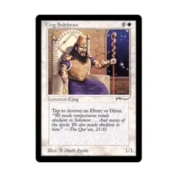 WOTC MtG Arabian Nights King Suleiman (U2) EX - Image 1