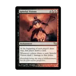 WOTC MtG Shadowmoor Spiteful Visions (R) NM - Image 1