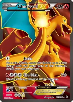 Charizard EX - 100/106 - Pokemon Flashfire XY Full Art Ultra Rare Card MP - Image 1