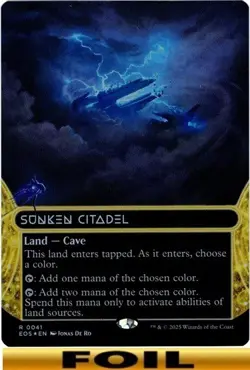 1x - Sunken Citadel - FOIL BORDERLESS #41 - Stellar Sights - NM MTG - Image 1