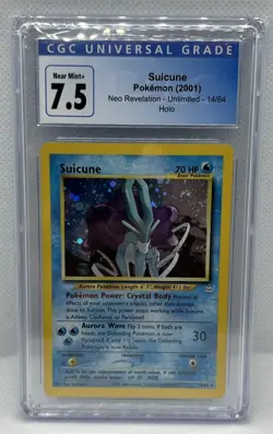Suicune Neo Revelation Holo Rare Pokemon Card 14/64 WOTC Unlimited - Image 1