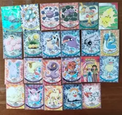 Lot of 23 Pokemon Topps Cards Magnemite Mr. Mime Holo Foil Vintage Blue Label - Image 2