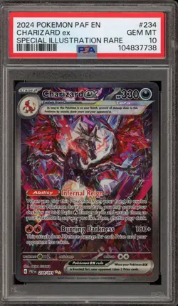 Pokemon Charizard ex Paldean Fates Special Illustration Rare #234 PSA 10 - Image 1