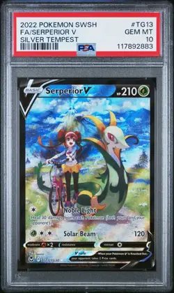 PSA 10 GEM MINT Serperior V TG13/TG30 Pokemon Silver Tempest Trainer Gallery - Image 1