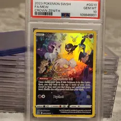 PSA 10 GEM MINT Mew GG10/GG70 Pokemon Crown Zenith Galarian Gallery - Image 1