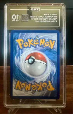 Iron Crown ex 158/131: Prismatic Evolutions SIR TAG 10 Gem Mint Pokemon - Image 2