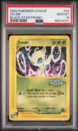 1999 Pokemon Celebi WotC Black Star Promo #50 PSA 10 GEM MINT - Image 3