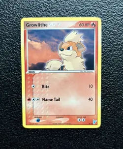 Pokemon TCG - Growlithe 4/12 - Non Holo Rare - Minum & Plusle Trainer Kit! - Image 1