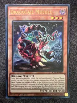 Yugioh Dracotail Mululu JUSH-EN005 Ultra Rare 1st Edition NM - Image 1