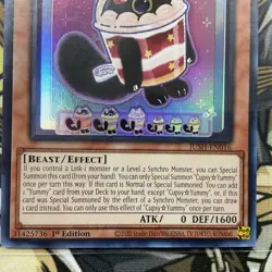 Yugioh Cupsy Yummy JUSH-EN016 Ultra Rare 1st Edition NM - Image 3