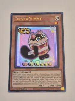 Yugioh Cupsy Yummy JUSH-EN016 Ultra Rare 1st Edition NM - Image 2