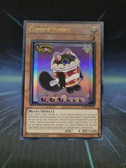 Yugioh Cupsy Yummy JUSH-EN016 Ultra Rare 1st Edition NM - Image 1