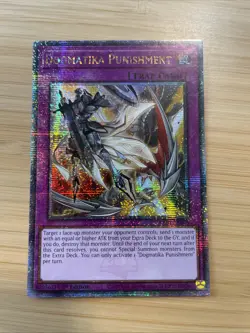 YuGiOh! Dogmatika Punishment (RA01-EN076) 1st - Quarter Century Secret Rare - NM - Image 1
