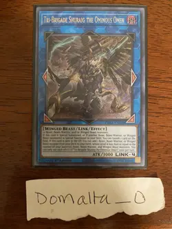 Yugioh Tri-Brigade Shuraig the Ominous Omen PHRA-EN048 1st Ed Secret Rare NM/VLP - Image 1