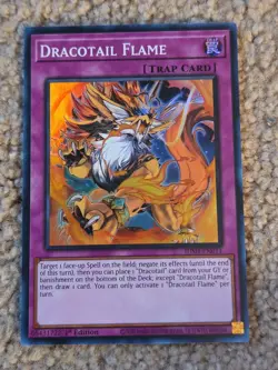 Yugioh! Dracotail Flame SUPER Justice Hunters JUSH-EN011 In Hand NM - Image 1