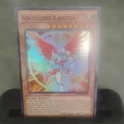 Yugioh Archlord Kristya DESO-EN050 NM 1st Edition Super Rare Card! - Image 1