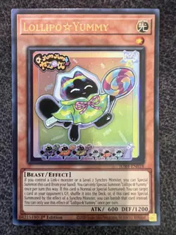 Yugioh! Lollipo Yummy JUSH-EN018 Ultra Rare 1st Edition NM - Image 1