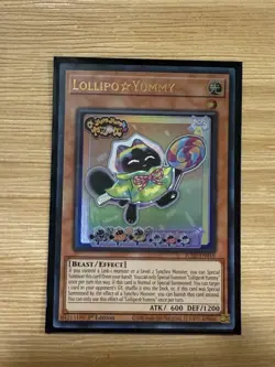 Yugioh! Lollipo Yummy JUSH-EN018 Ultra Rare 1st Edition NM - Image 1