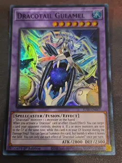 Yugioh! Dracotail Gulamel SUPER Justice Hunters JUSH-EN007 In Hand NM - Image 1