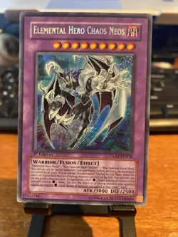 Yugioh Elemental Hero Chaos Neos Secret Rare 1st Edition GLAS-EN036 - Image 2