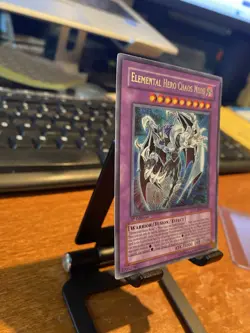 Yugioh Elemental Hero Chaos Neos Secret Rare 1st Edition GLAS-EN036 - Image 4