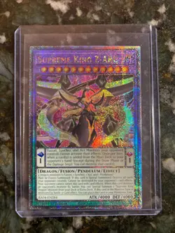 Yugioh! 1x Supreme King Z-ARC RA04-EN284 Quarter Century Secret Rare 1st Ed NM - Image 1