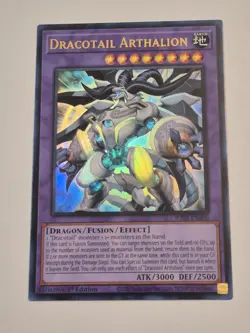 Yugioh Dracotail Arthalion JUSH-EN006 Ultra Rare 1st Edition NM - Image 1