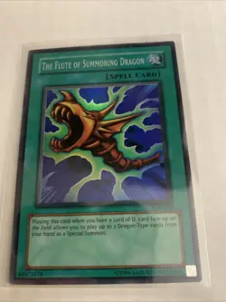 The Flute of Summoning Dragon SDK-042 - LP - Super Rare Unlimited Yugioh - Image 1