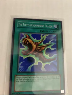 The Flute of Summoning Dragon SDK-042 - LP - Super Rare Unlimited Yugioh - Image 2