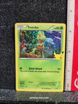 TREECKO HOLO POKEMON CARD XY36 BLACK STAR PROMO TCG - Image 1