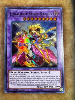 Yugioh Lunalight Sabre Dancer LED4-EN045 Super Rare 1st Ed NM - Image 1