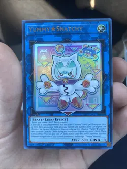 Yugioh Yummy Snatchy JUSH-EN022 Ultra Rare 1st Edition Justice Hunters Near Mint - Image 1