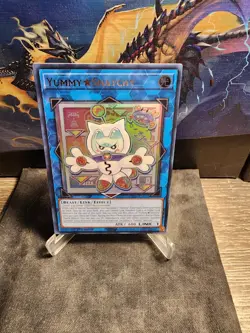 Yugioh Yummy Snatchy JUSH-EN022 Ultra Rare 1st Edition Justice Hunters Near Mint - Image 1