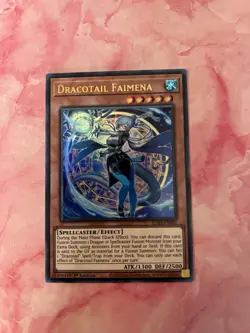 Yugioh: Dracotail Faimena - Ultra Rare - JUSH-EN002 - Near Mint - Image 1