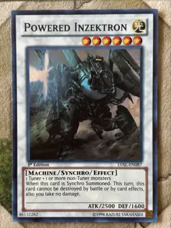 YuGiOh POWERED INZEKTRON Super Rare LVAL-EN087 - Image 2