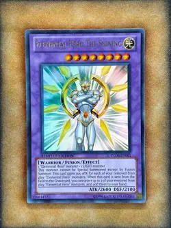 Yugioh Elemental Hero the Shining YG06-EN001 Ultra Rare Limited Edition NM - Image 1
