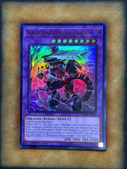 Yugioh Borreload Furious Dragon SDRR-EN042 Ultra Rare 1st Ed NM - Image 1