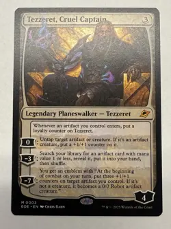 M 0002 Tezzeret, Cruel Captain Planeswalker Edge of Eternities EOE MTG Card - Image 1