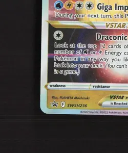Dragonite VSTAR SWSH236 Sword & Shield Black Star Promo Holo Pokemon Card NM - Image 5