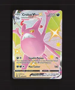 Crobat VMAX SWSH099 Sword & Shield Full Art Black Star Promo Pokemon Card NM - Image 1