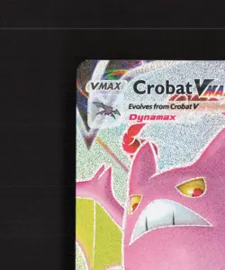 Crobat VMAX SWSH099 Sword & Shield Full Art Black Star Promo Pokemon Card NM - Image 3